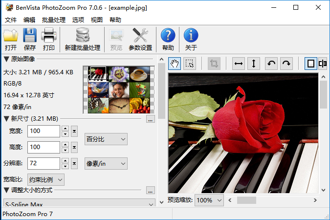 图片无损放大工具Benvista PhotoZoom Pro 7.0.6 中文多语免费版