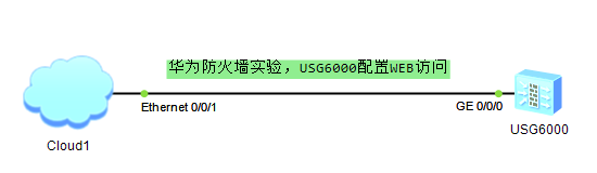华为防火墙USG6000-ENSP模拟配置WEB访问